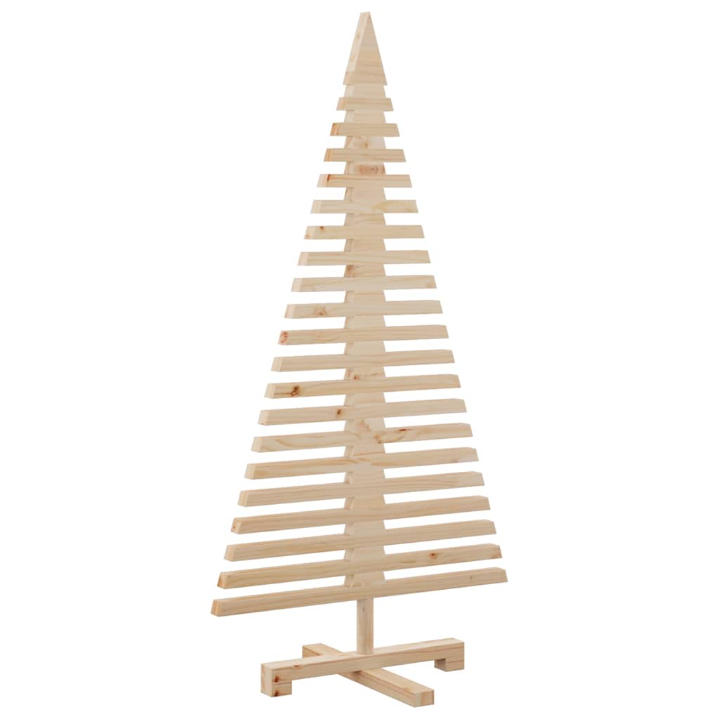 Wooden Christmas Tree for Decoration 120 cm Solid Wood Pine